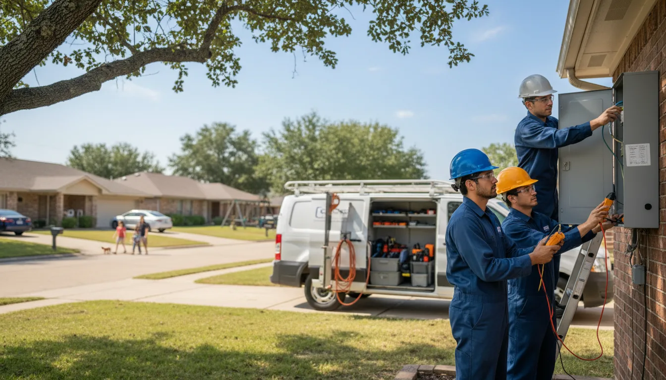 Certified electrician providing emergency electrical services in Auburndale, WI